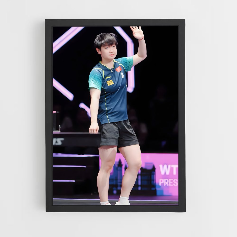 Poster Sun yingsha compléter – affiche Tennis de table (vue 2)